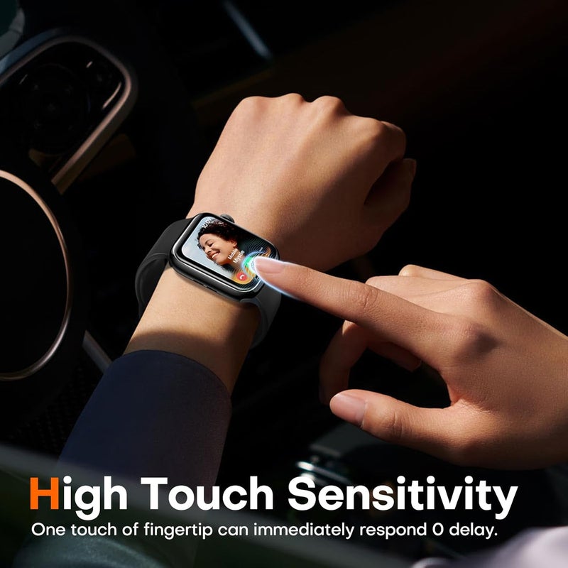LK LϟK 8 Pack for Apple Watch Series 11/10 Screen Protector 46mm- Self-Healing TPU Screen Protector, Anti Scratch 0 Bubble, HD Touch Sensitive, Upgrade Flexible Film for iWatch S11/10 46mm - Image 3